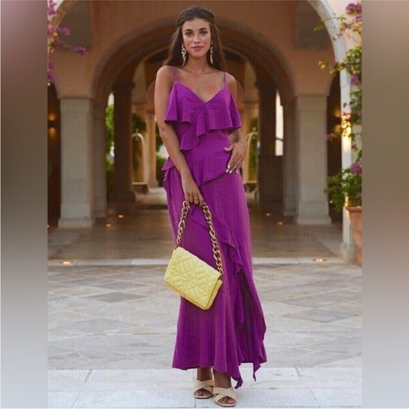 Zara limited edition Linen blend ruffled midi dress you cannot miss - Picture 7 of 11